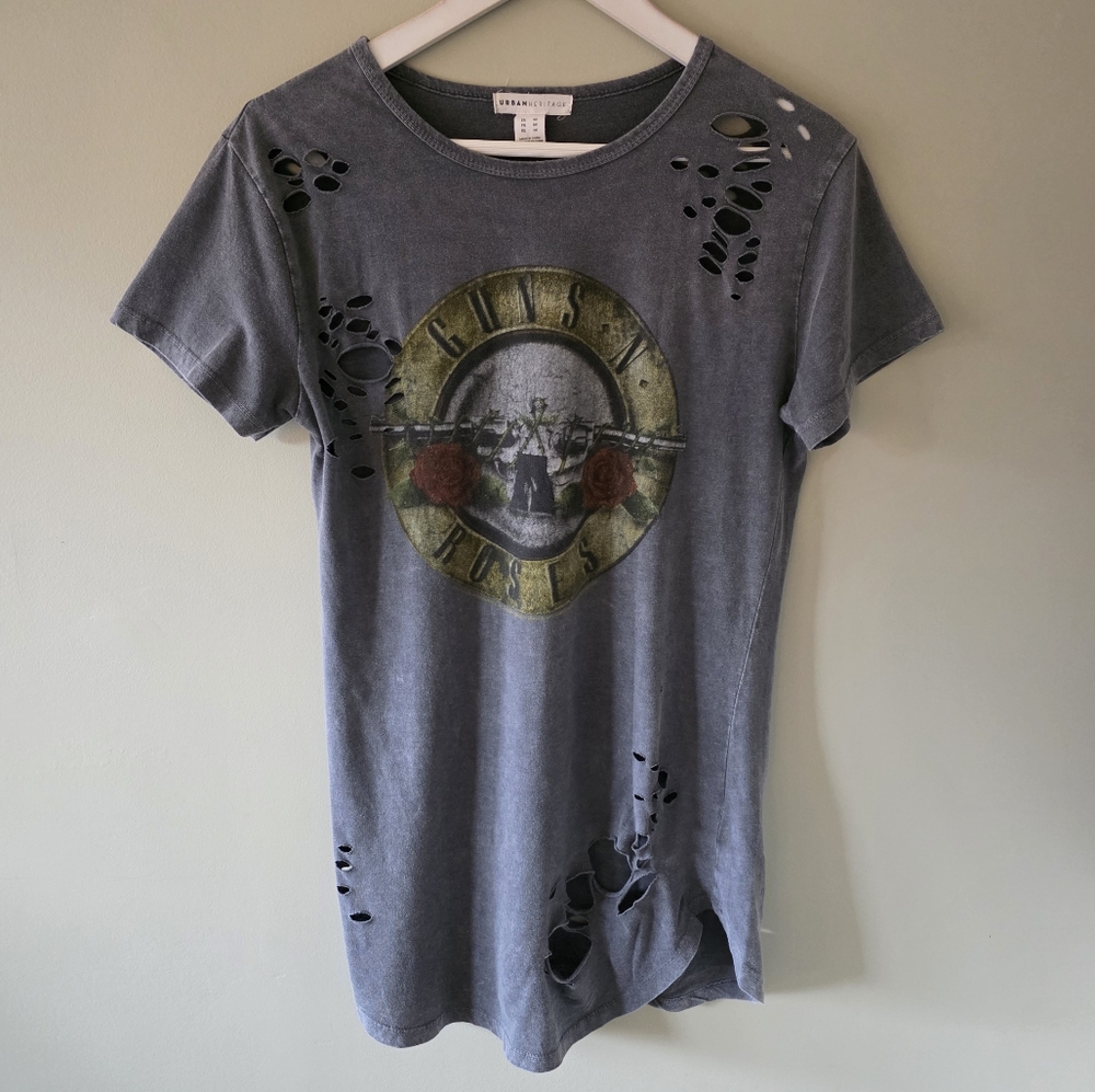 Urban Heritage M Y2K Guns N' Roses Indie Sleeze Thrashed Grunge Punk T-Shirt